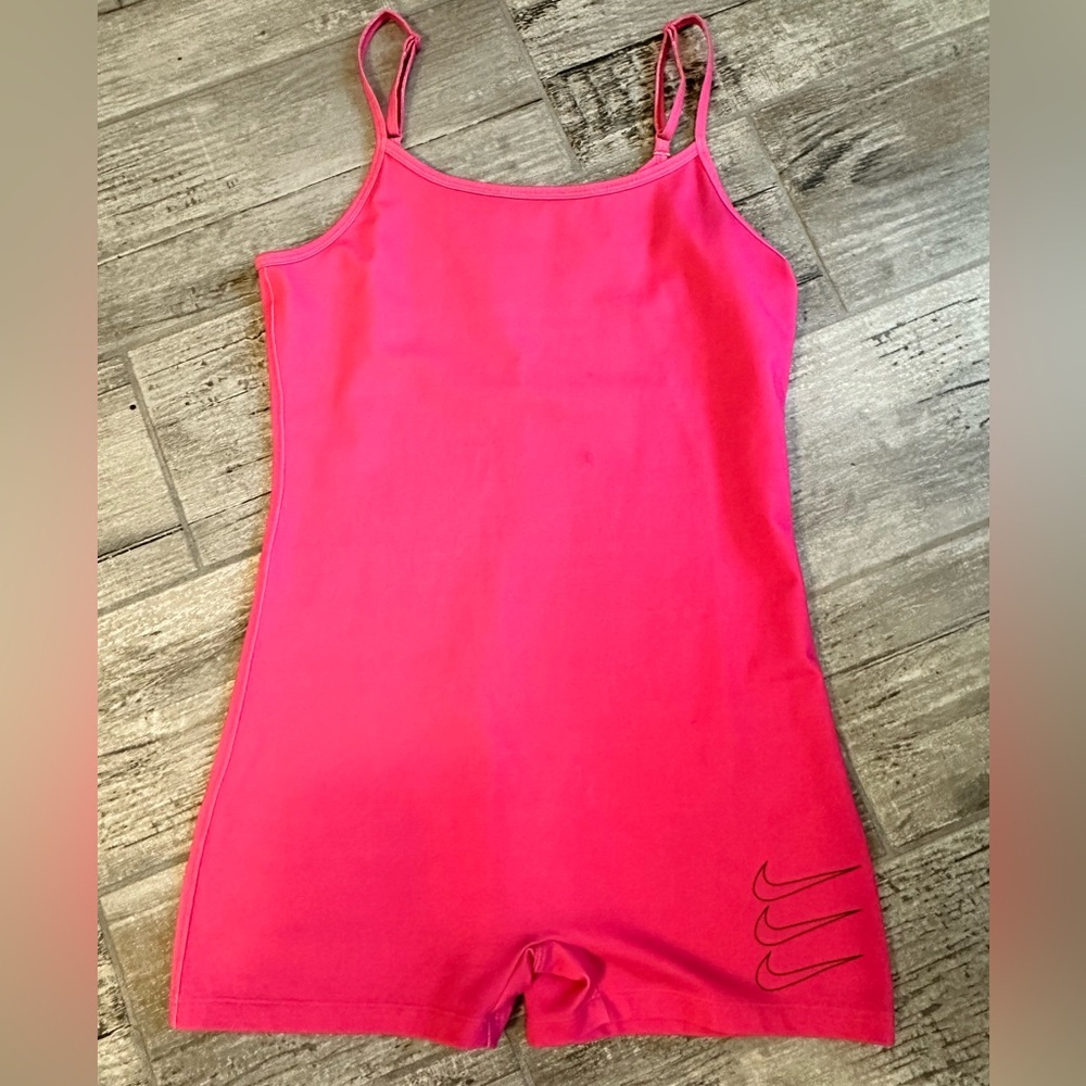 Nike One-Piece Pink Athleisure Wear.